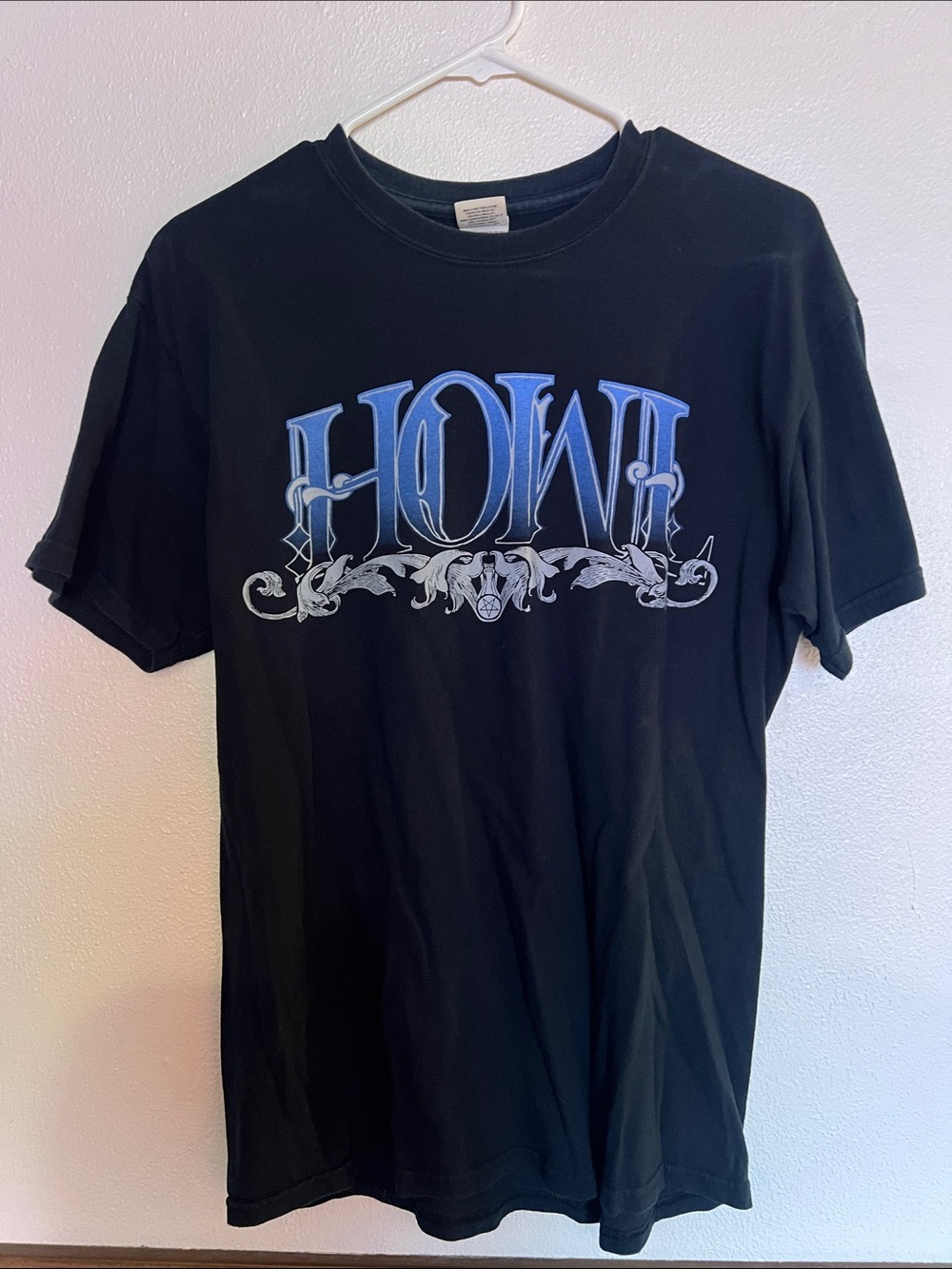 Howl - 2012 tour shirt- Black Graphic Tee with Blue HOWL Logo